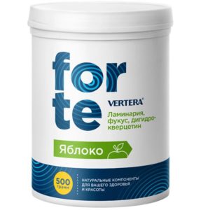 Бад «Vertera Forte» ламинария + дигидрокверцетин + фукус для витаминов, иммунитета, антиоксидантной защиты